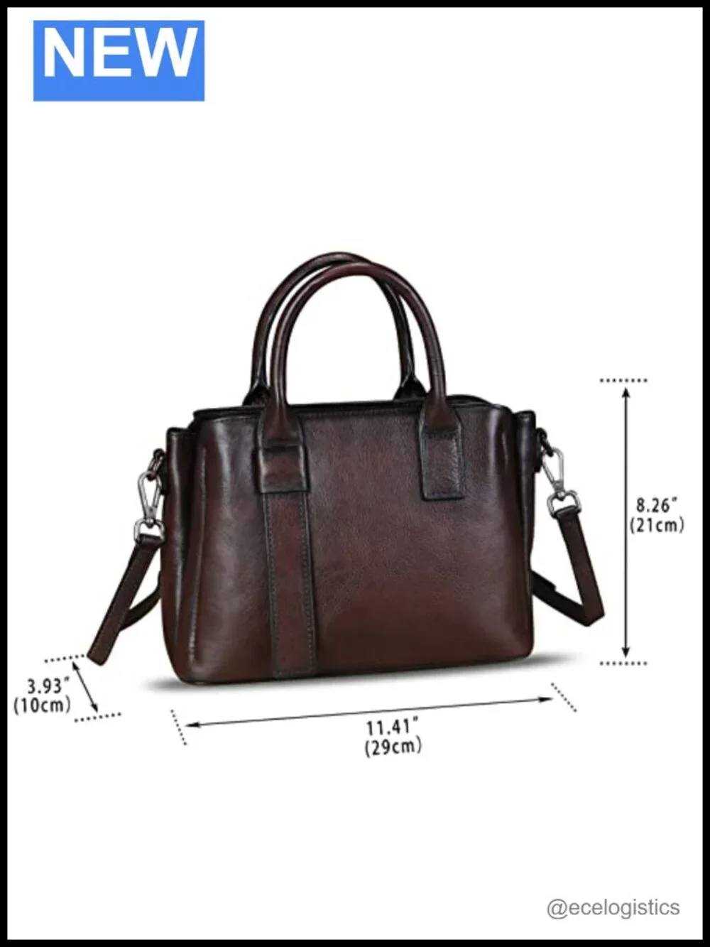 Genuine Leather Satchel Top Handle Women Hobo Handbag Vintage Crossbody Purse